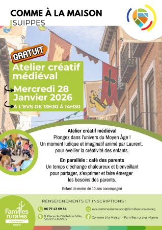 Atelier créatif médiéval et café des parents