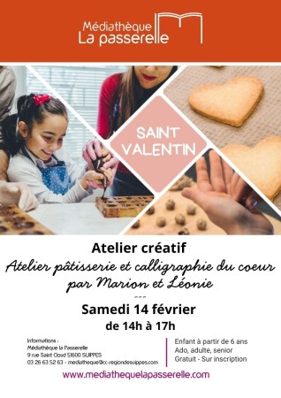 Atelier pâtisserie et calligraphie du coeur