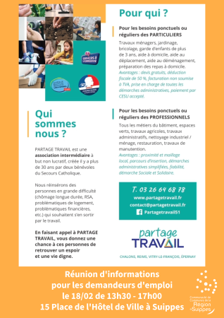 Réunion d’informations autour de l’emploi