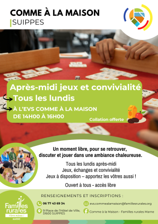 Après-midi Jeux et Convivialité