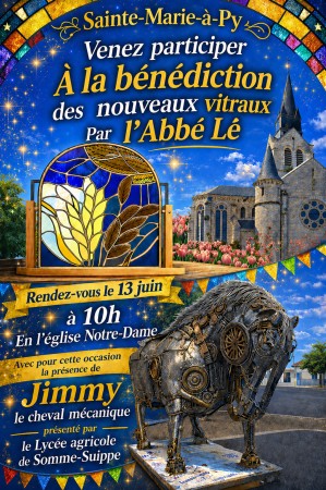 Bénédiction des nouveaux vitraux