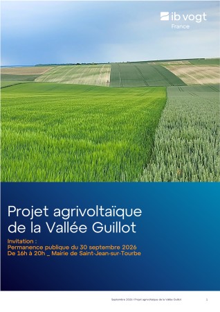 Projet agrivoltaïque de la Vallée Guillot