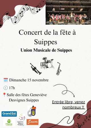 Concert fête à Suippes